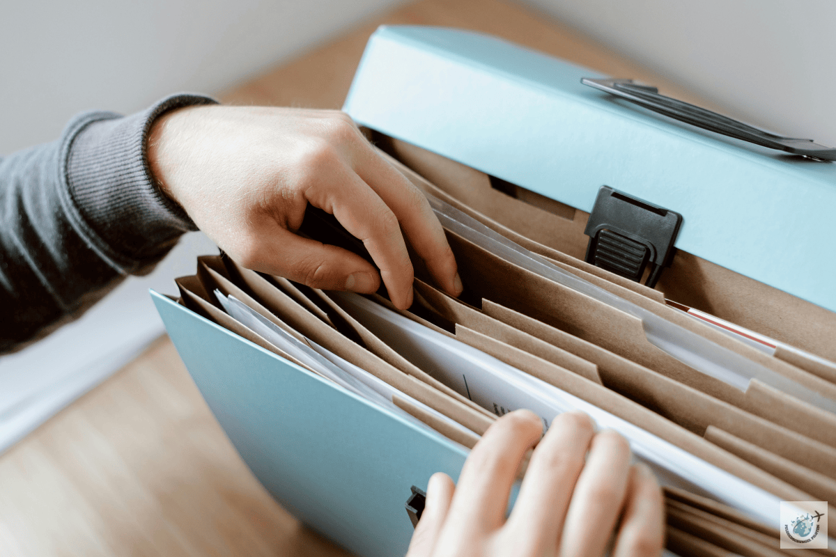 Übernahme von Behördenterminen. Akten zu sehen